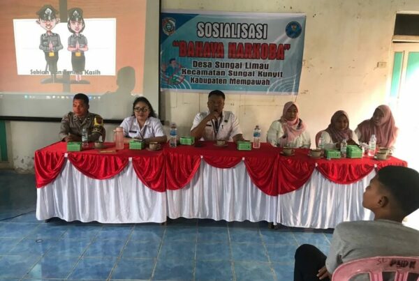 Kegiatan Sosialisasi Bahaya Narkoba di Desa Sungai Limau Kecamatan Sungai Kunyit