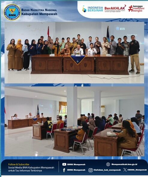 BNNK Mempawah Melaksanakan Bimbingan Teknis Penggiat P4GN BNNK Mempawah Melaksanakan Bimbingan Teknis Penggiat P4GN